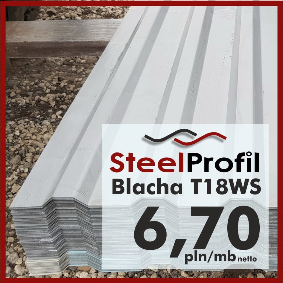 Blacha Trapezowa T18 Wt Ocynkowana Szer 615mm Gat2 Steelprofil Centrum Taniej Blachy Plyt Warstwowych I Pir