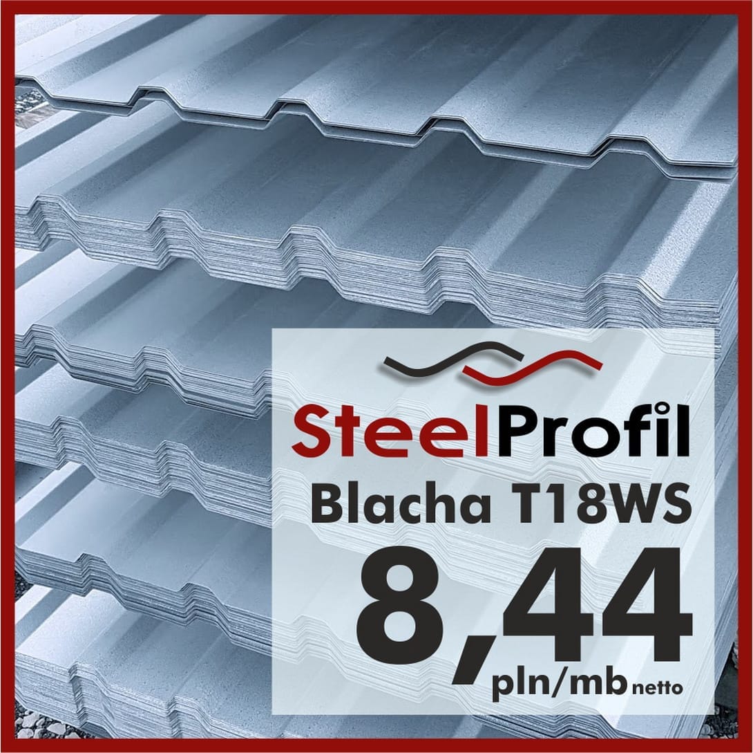 Blacha Trapezowa T18 Wt Ocynk Szer 774mm Gat2 Steelprofil Centrum Taniej Blachy Plyt Warstwowych I Pir