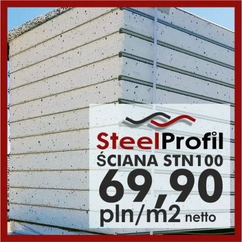 Tanie Płyty Warstwowe Obornickie Stropian Dach 100mm