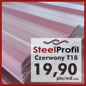 Tania Blacha Trapezowa T18 Czerwony