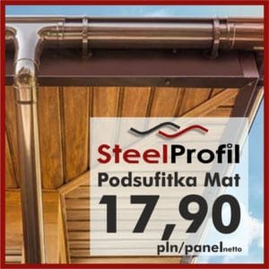 Podbitka podsufitka dachowa mat metal grafit brąz lepsza niż pcv