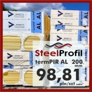 Tanie Płyty PIR termpir górstal 20cm