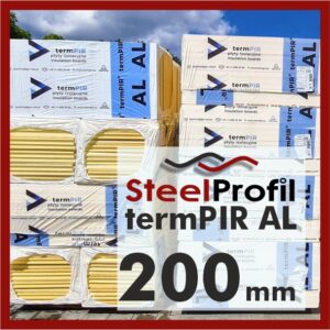 Płyta PIR termPIR AL Izoproof 200mm poliuretanowa pianka piana