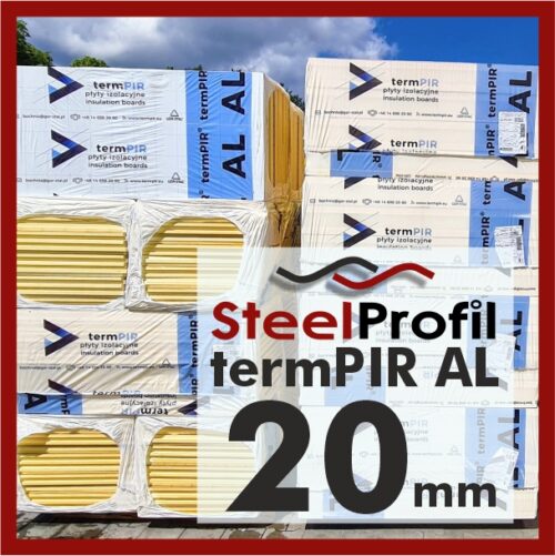Płyta PIR termPIR AL Izoproof 20mm poliuretanowa pianka