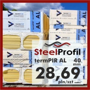 Płyty PIR termPIR Gór-Stal izoproof 2 gatunek