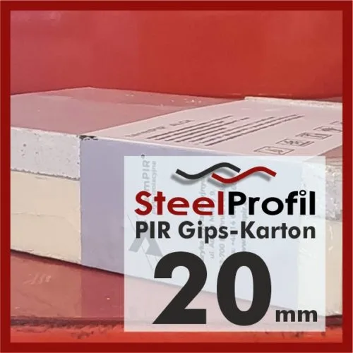 Płyty PIR termPIR AL GK GIPS KARTON 20mm