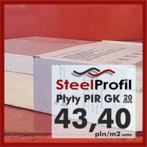 Płyty PIR termPIR AL KG KARTON GIPS GK 20mm