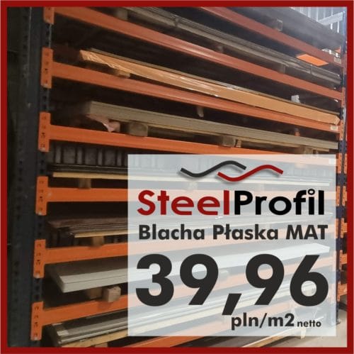 Tania Blacha Płaska BPA 7016 9005 8017 MAT
