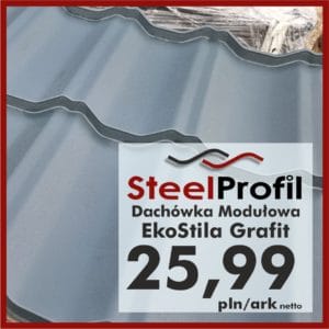 Tania Blachodachówka grafit 2 gatunek
