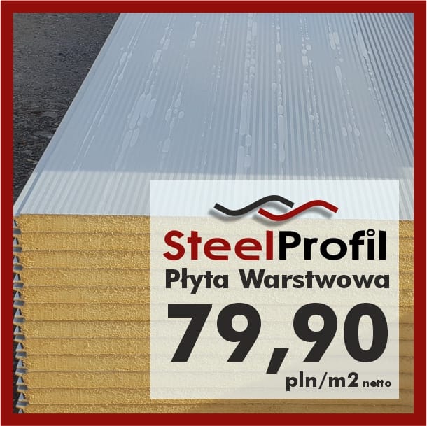 Tanie Płyty Warstwowe PIR 40mm 2 gatunek MIX