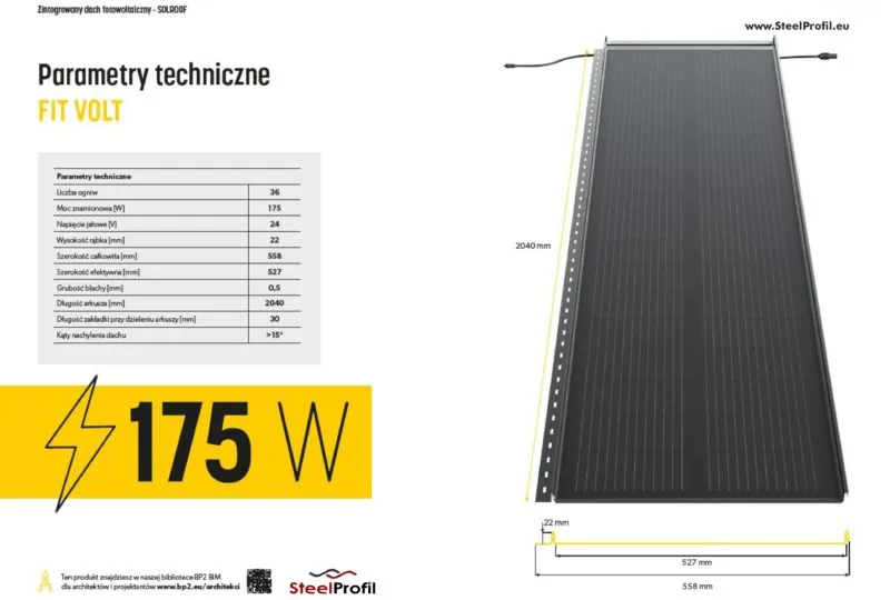 SolRoof - Panel FIT VOLT