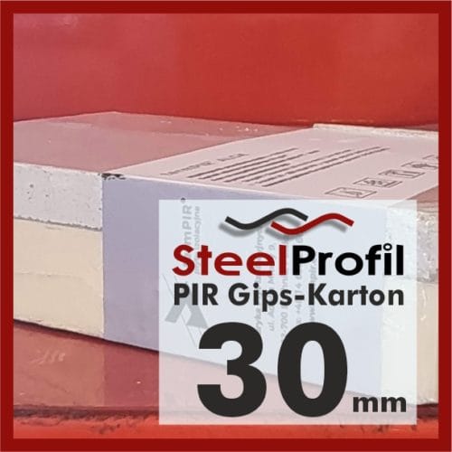 Płyty PIR termPIR AL GK GIPS KARTON 30mm