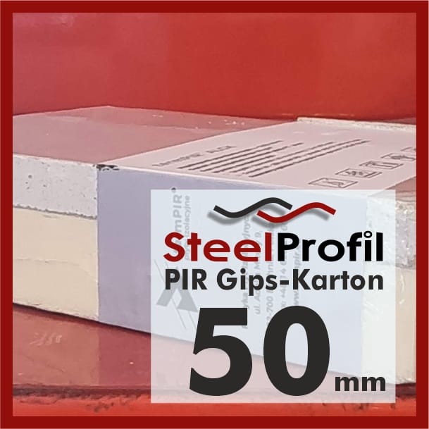 Płyty PIR termPIR AL GK GIPS KARTON 50mm