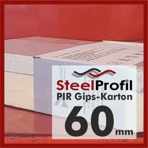 Płyty PIR termPIR AL GK GIPS KARTON 60mm