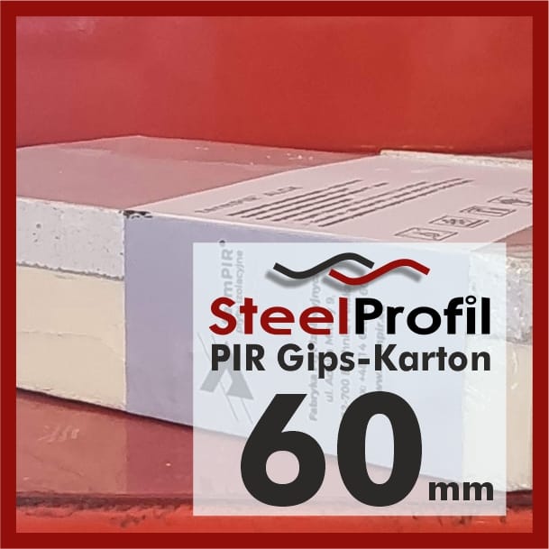 Płyty PIR termPIR AL GK GIPS KARTON 60mm