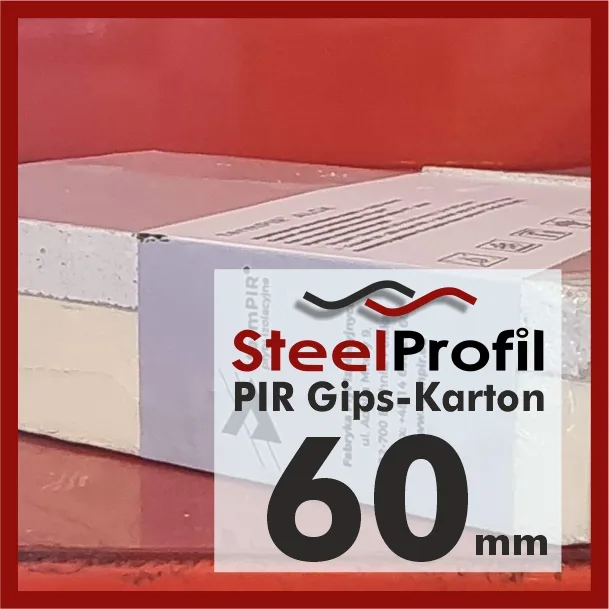 Płyty PIR termPIR AL GK GIPS KARTON 60mm