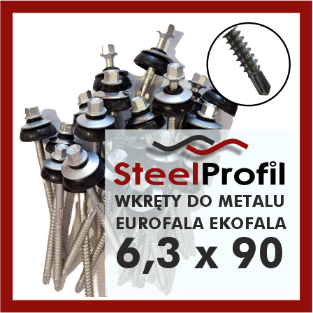 wkręty do metalu eurofala 6-3 x 90