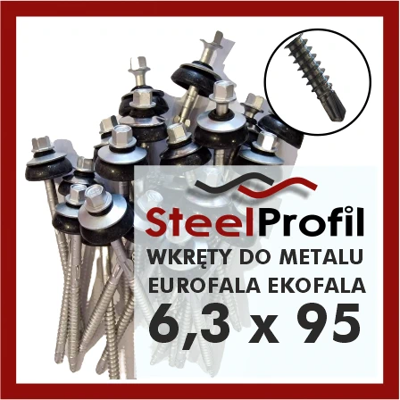 wkręty do metalu eurofala 6-3 x 95