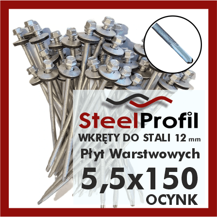 wkręty do płyt warstwowych 5-5 x 150 zw 12