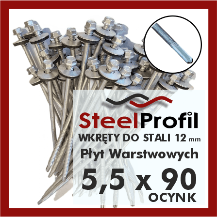 wkręty do płyt wartswowych 5-5 x 90 zw 12 ocynk