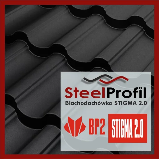 STIGMA 2.0 Blachodachówka Modułówka Dachówka Stalowa BP2 UTK