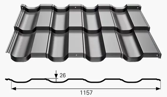 Modular Roof Tile HETA 2