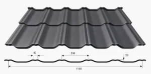 Modular Steel Roof Tile ZET ROOF