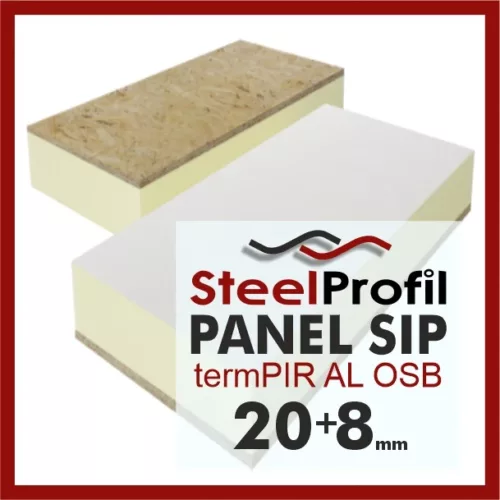 Panel SIP PIR z OSB termPIR AL OSB 20-8mm
