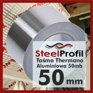 Taśma Aluminiowa Gazoszczelna do Płyt PIR Thermano termPIR Bauder Recticel 50mm
