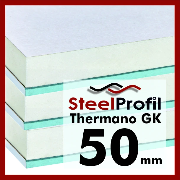 Thermano GK Płyta PIR z Gips Kartonem 50mm