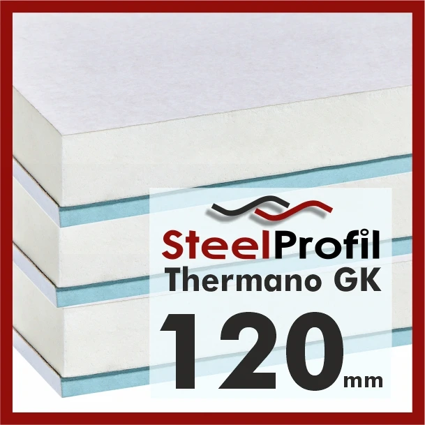 Thermano GK Płyta PIR z Karton Gipsem 120mm