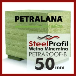 Wełna Mineralna Skalna Twarda Deska PETRAROOF-B 50mm