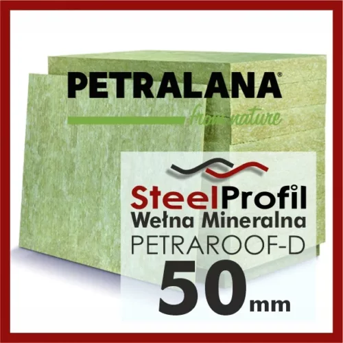 Wełna Mineralna Skalna Twarda Deska PETRAROOF-D 50mm