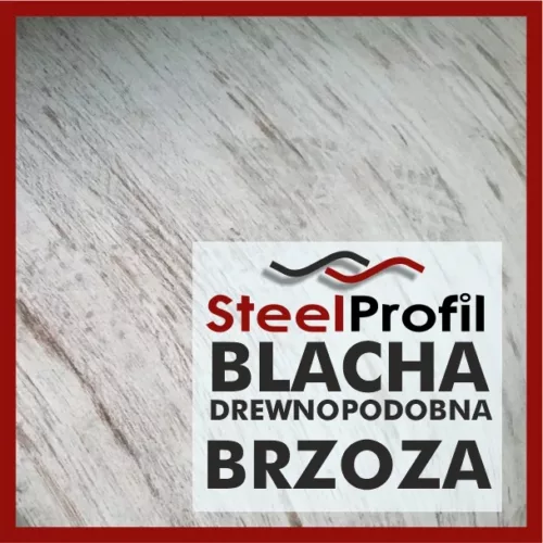 Blacha Płaska drewnopodobna BRZOZA w arkuszach