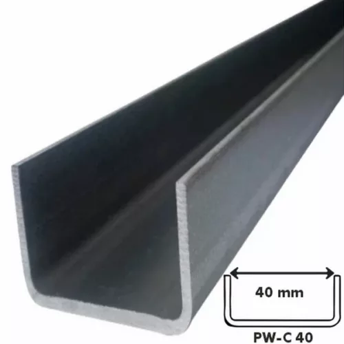 Ceownik do Płyt Warstwowych Profil Bramowy Zamykający PW-C 40mm - obrazek 2