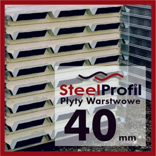 Tania Płyta Warstwowa PIR Dach 40mm Poliuretan