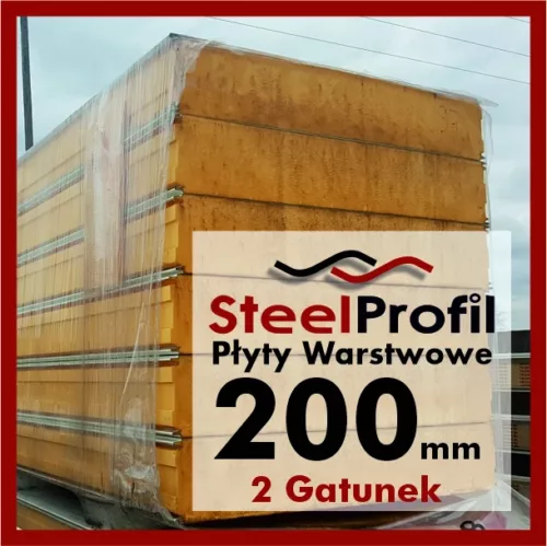 Tanie Płyty Warstwowe Chłodnicze PIR 200 20cm 2 gatunek