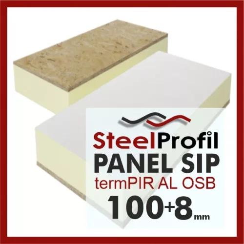 Panel SIP PIR z OSB termPIR AL OSB 100-8mm