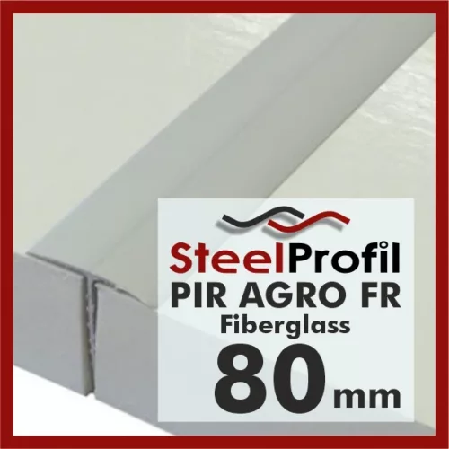 Płyta PIR AGRO FR fiberglass 80mm Thermano