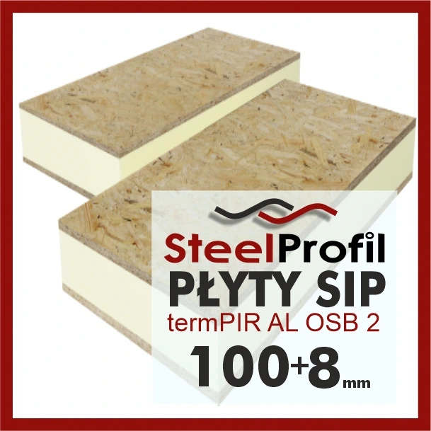 Płyty SIP PIR z OSB termPIR AL OSB dwustronne 20-8mm