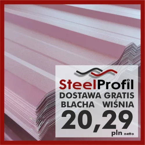 Tanie Blachy Trapezowe 2 gatunek dostawa gratis wiśnia