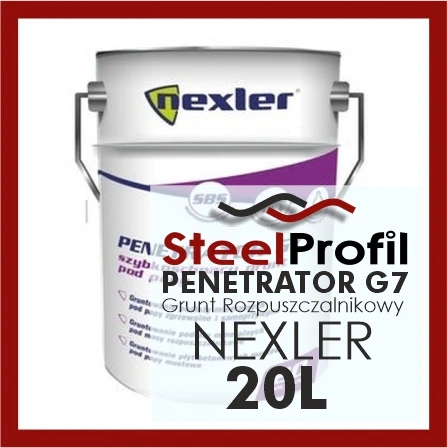 Grunt Rozpuszczalnikowy Szybkoschnący Nexler Penetrator G7 20l