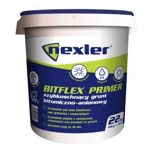 Grunt bitumiczno-anionowy Nexler BITFLEX Primer szybkoschnący 22kg - obrazek 2
