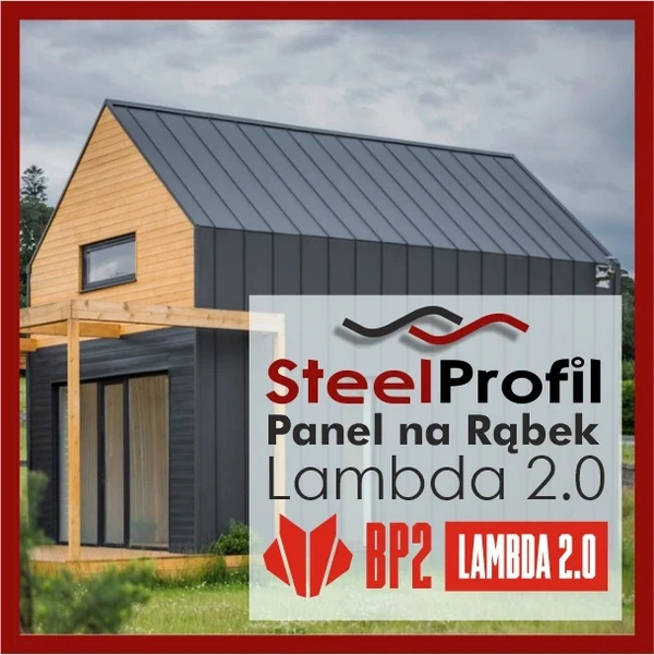 Blacha Panel na rąbek LAMBDA 2-0 Blachprofil2 BP2