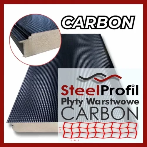 Płyta Warstwowa CARBON Sandwich Panel PIR profilowanie profilacja
