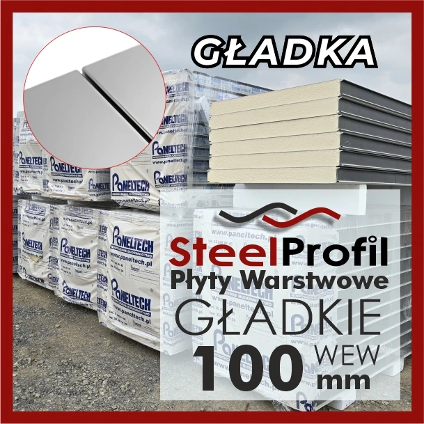 Płyty Warstwowe GŁADKIE pod pawilony kontenery domy modułowe FLAT