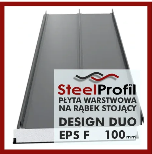 Płyta Warstwowa Rąbek dociepleniowa elewacyjna dachowa DESIGN DUO EPS F