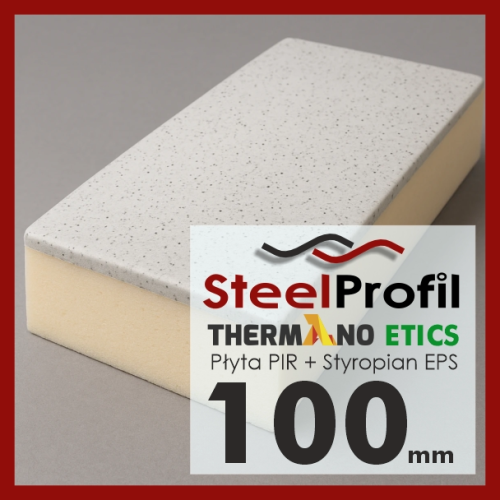 Thermano ETICS Płyta PIR 100mm ze styropianem EPS na elewację do tynkowania