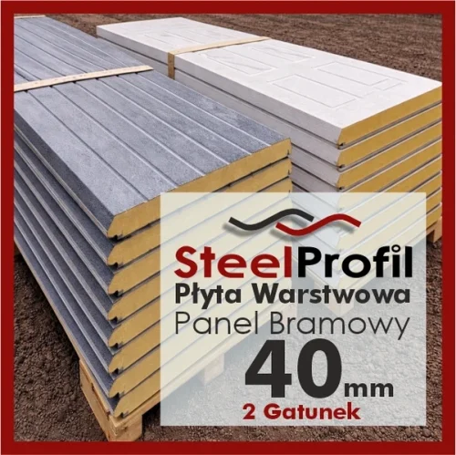 Płyta Warstwowa 40mm Panel Bramowy
