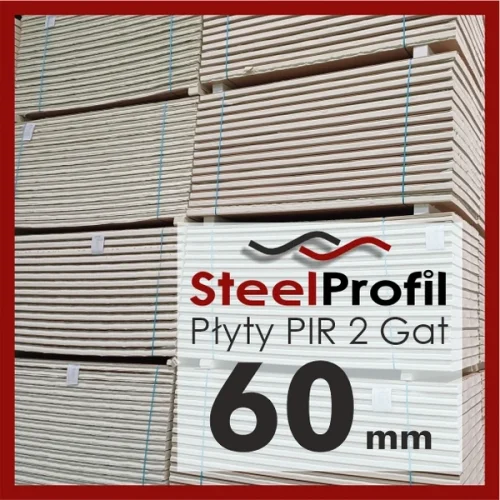 Płyty PIR Izolacja Posadzki Fundamentów 2GAT 60mm